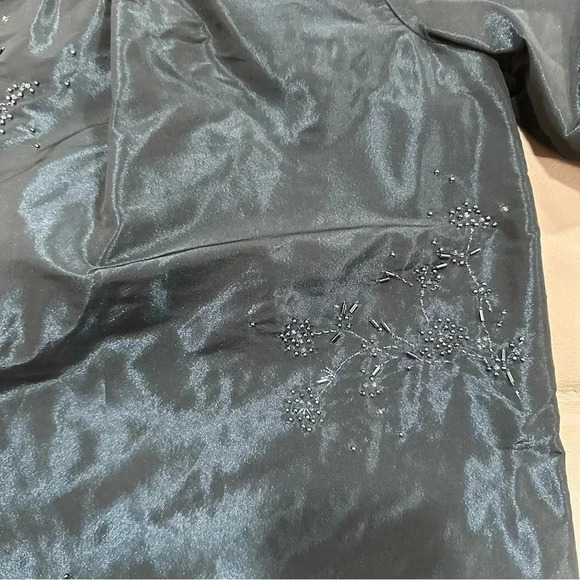 Bonpoint midnight blue beaded dress 4T - Picture 6 of 9